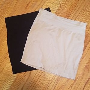 Two bodycon skirts